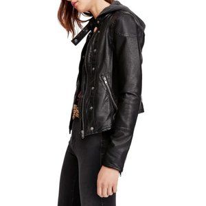Free People New Dawn Vegan Faux Leather Jacket